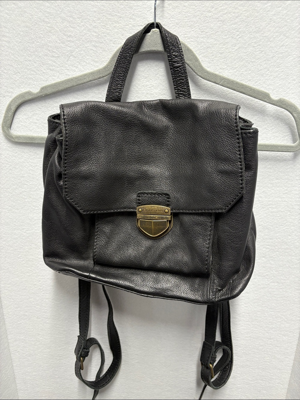 Liebeskind Berlin Black Leather Backpack / Crossbody